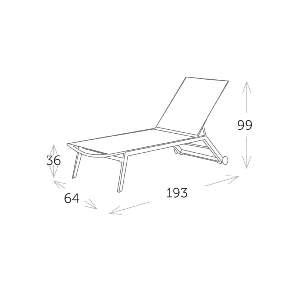 Cannes Stackable Sunloungers - White|white