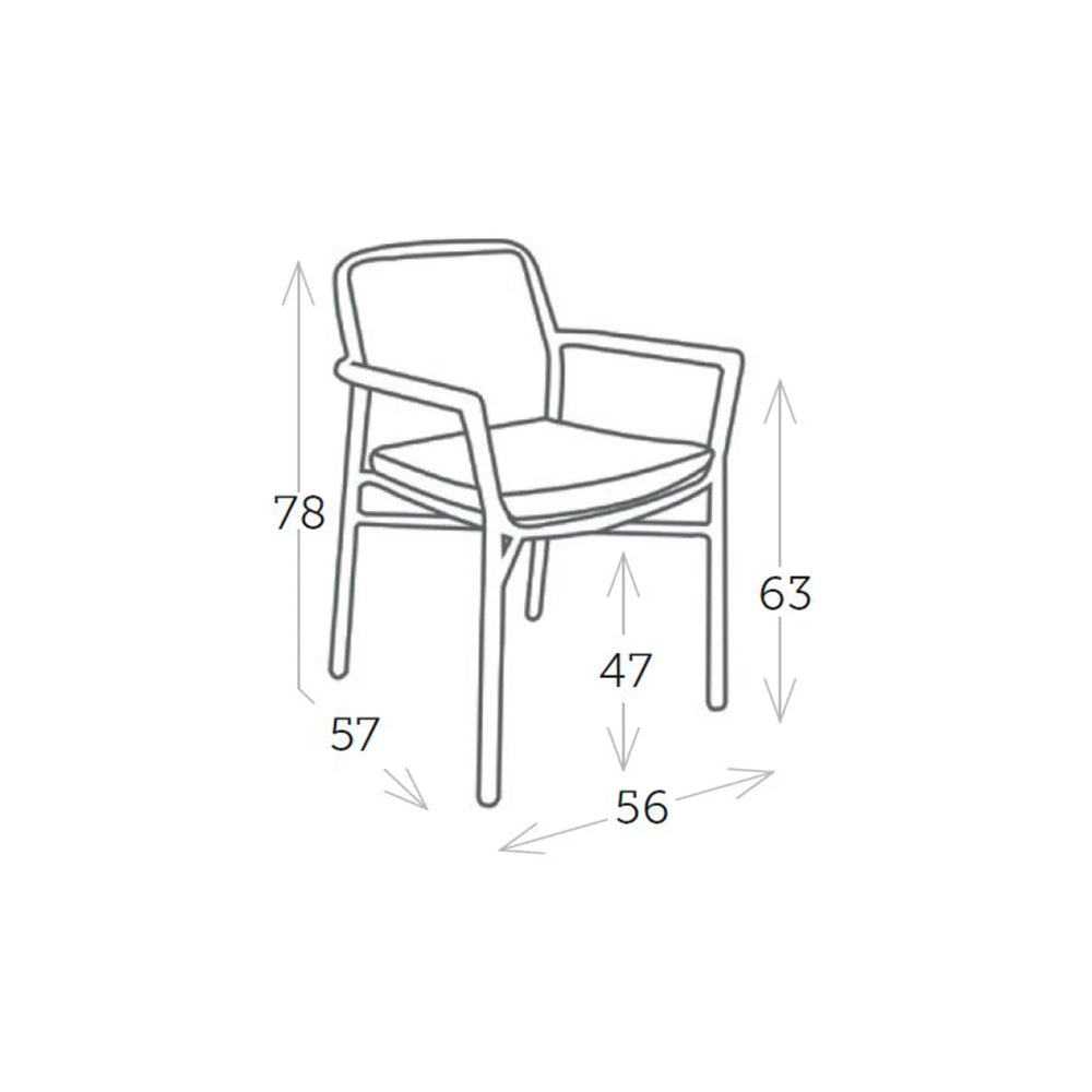 Rio Light Armchair - White