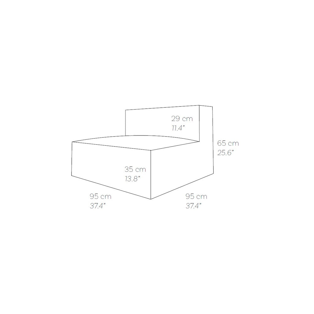 Silky Single Seat Pouf - Grey