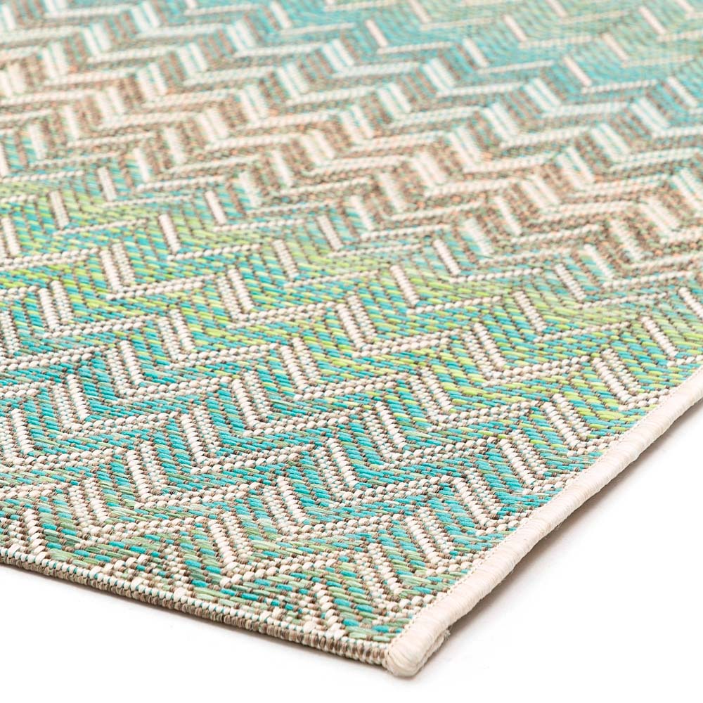 Ziggy Outdoor Carpet - Lime | Beige