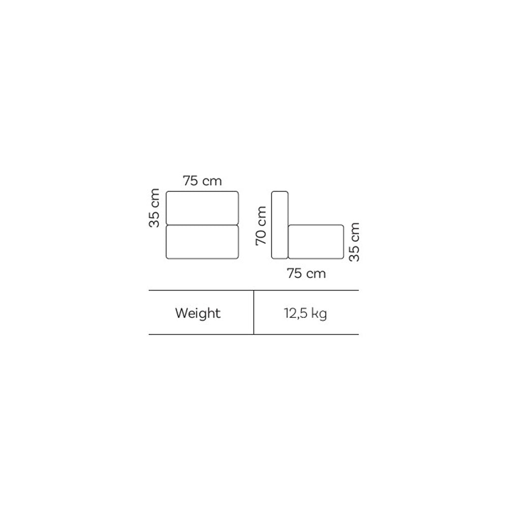 Dotty Pouf Medium - Grey