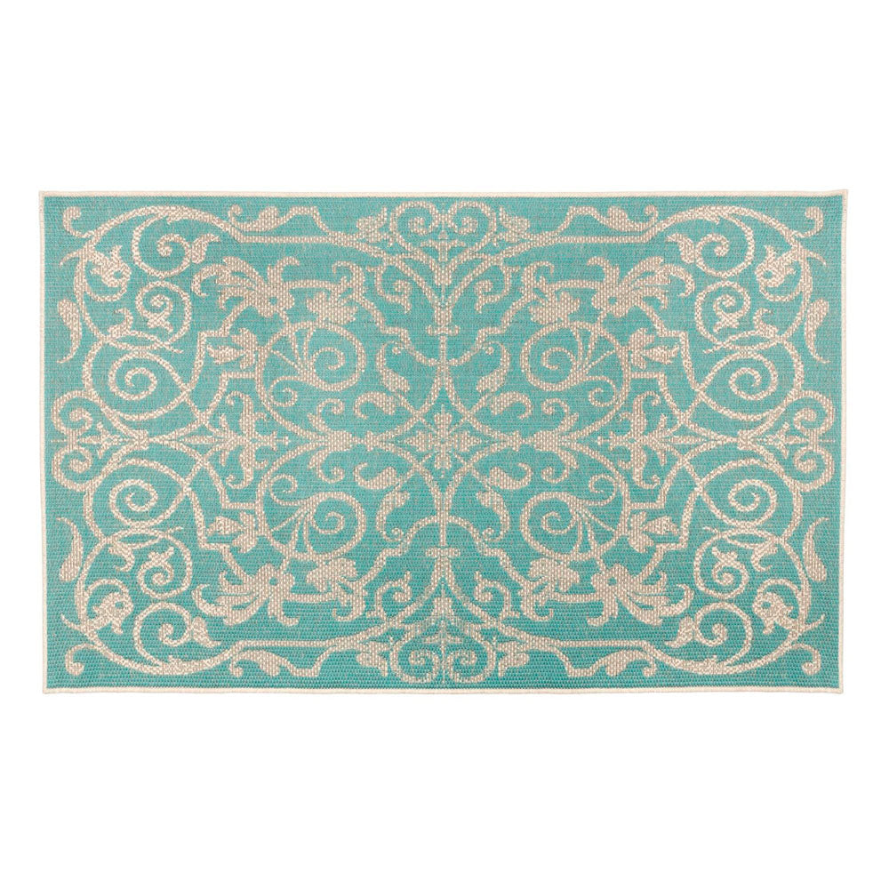 Summer Quai Outdoor Carpet - Turquoise