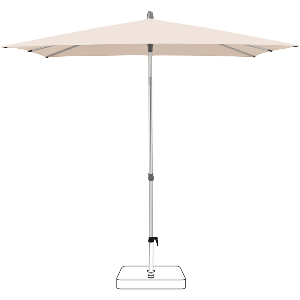 Alu-Smart Parasol 250x200 cm - Champagne