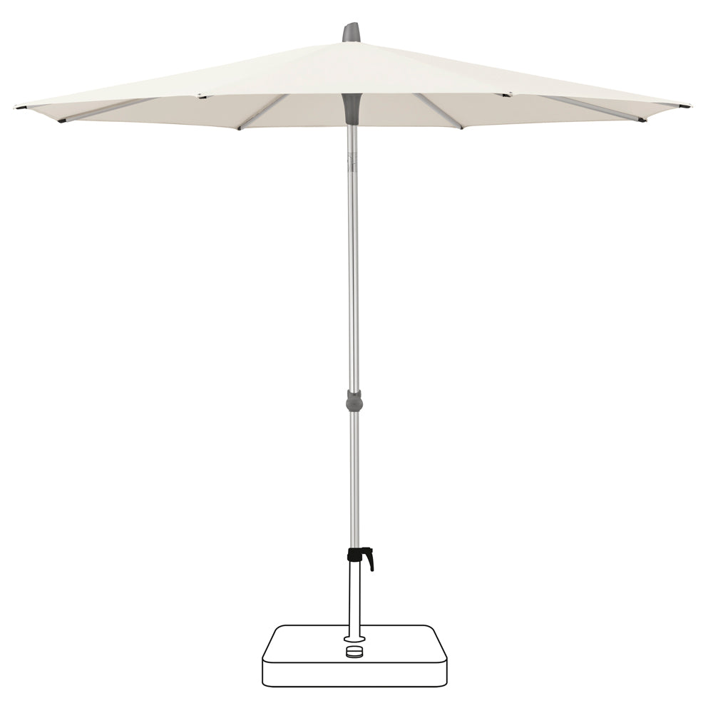 Alu-Smart Parasol Diam. 250 cm - Off-White