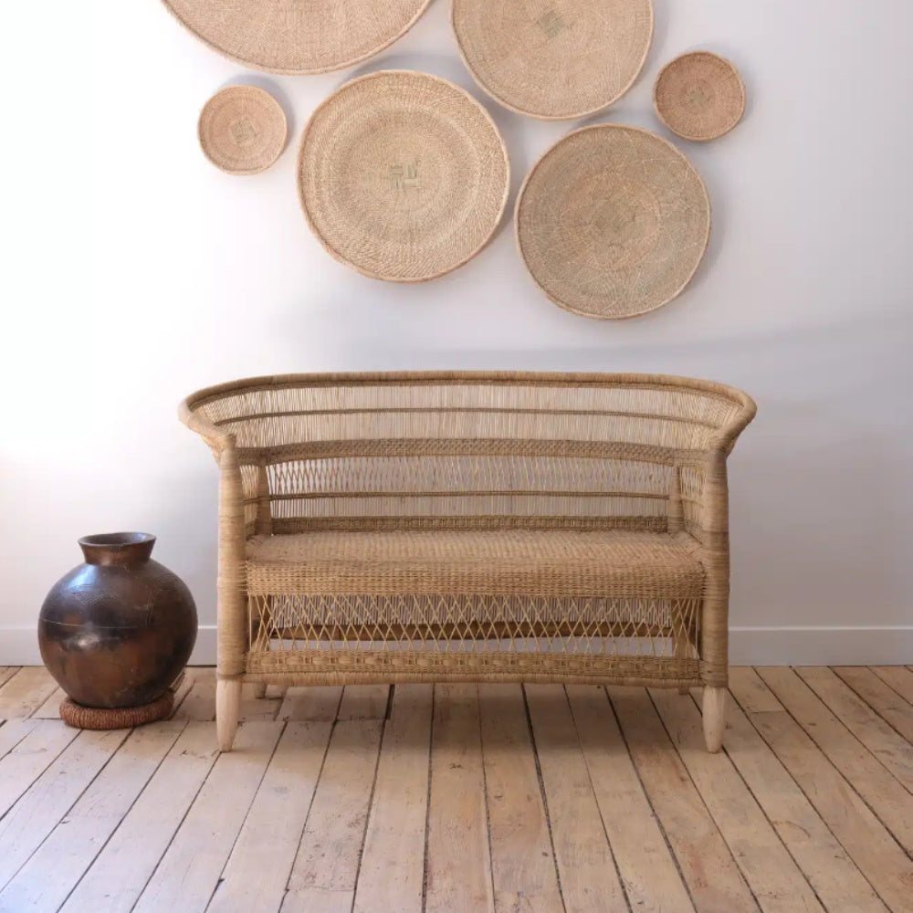 Malawi Rattan Double Seater Sofa 125 x 60 x 85 cm