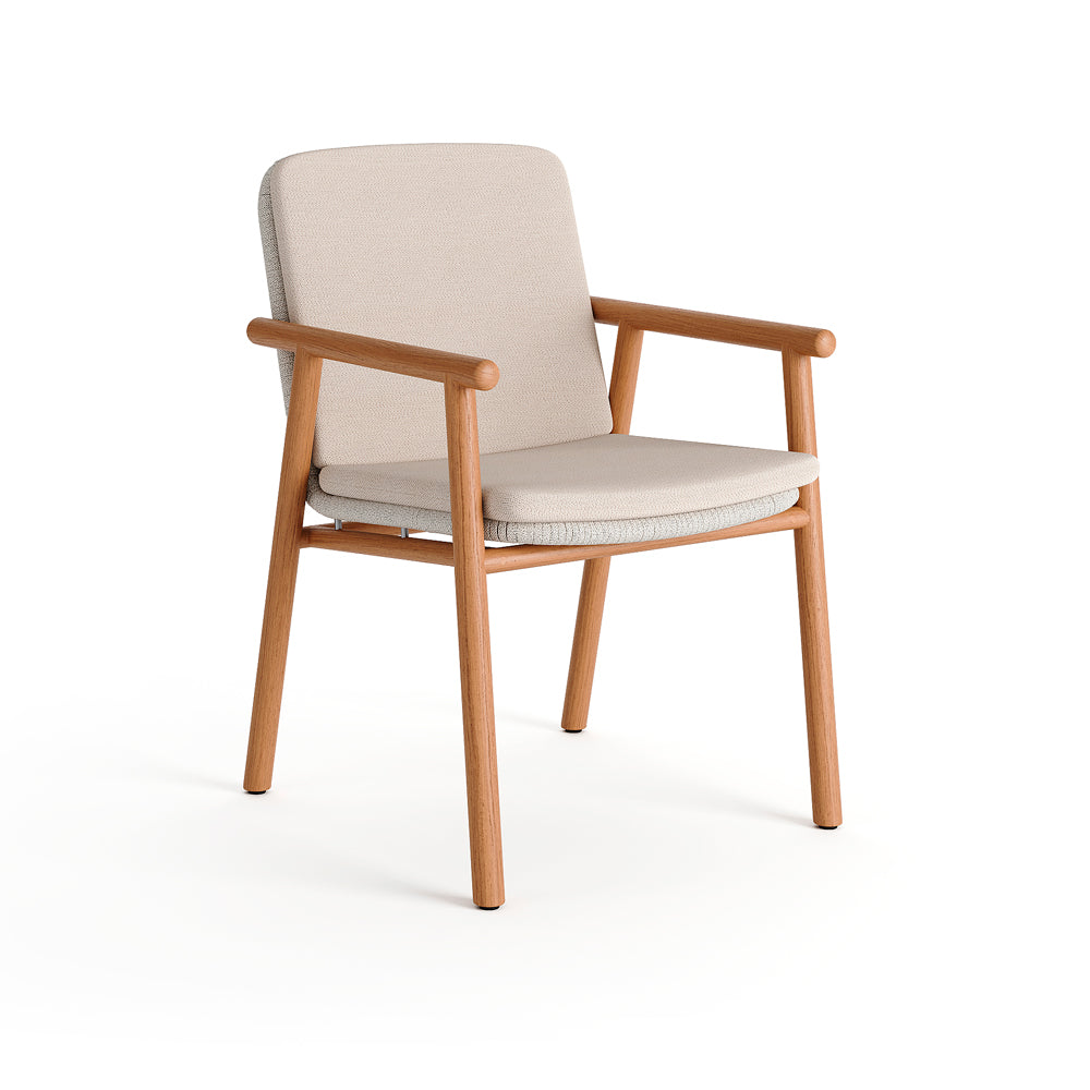 Benoa Teak Armchair - Linnen
