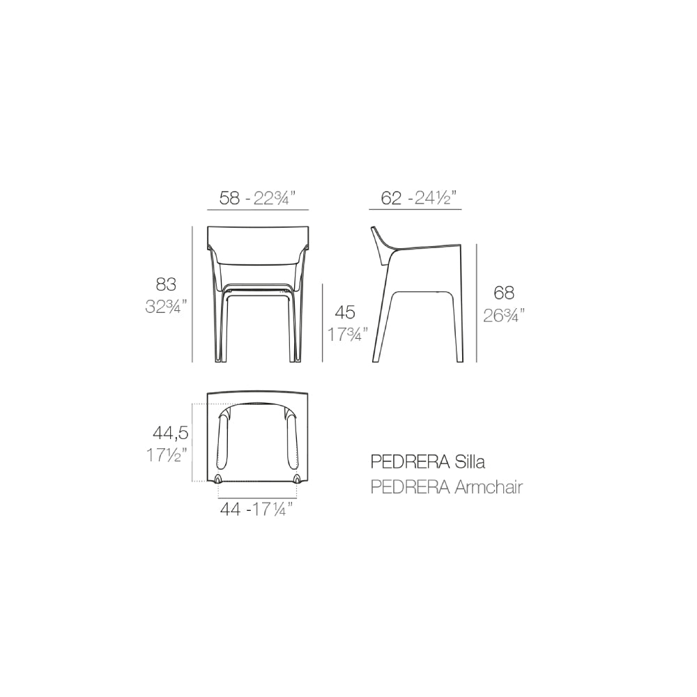 Pedrera Armchair - Black