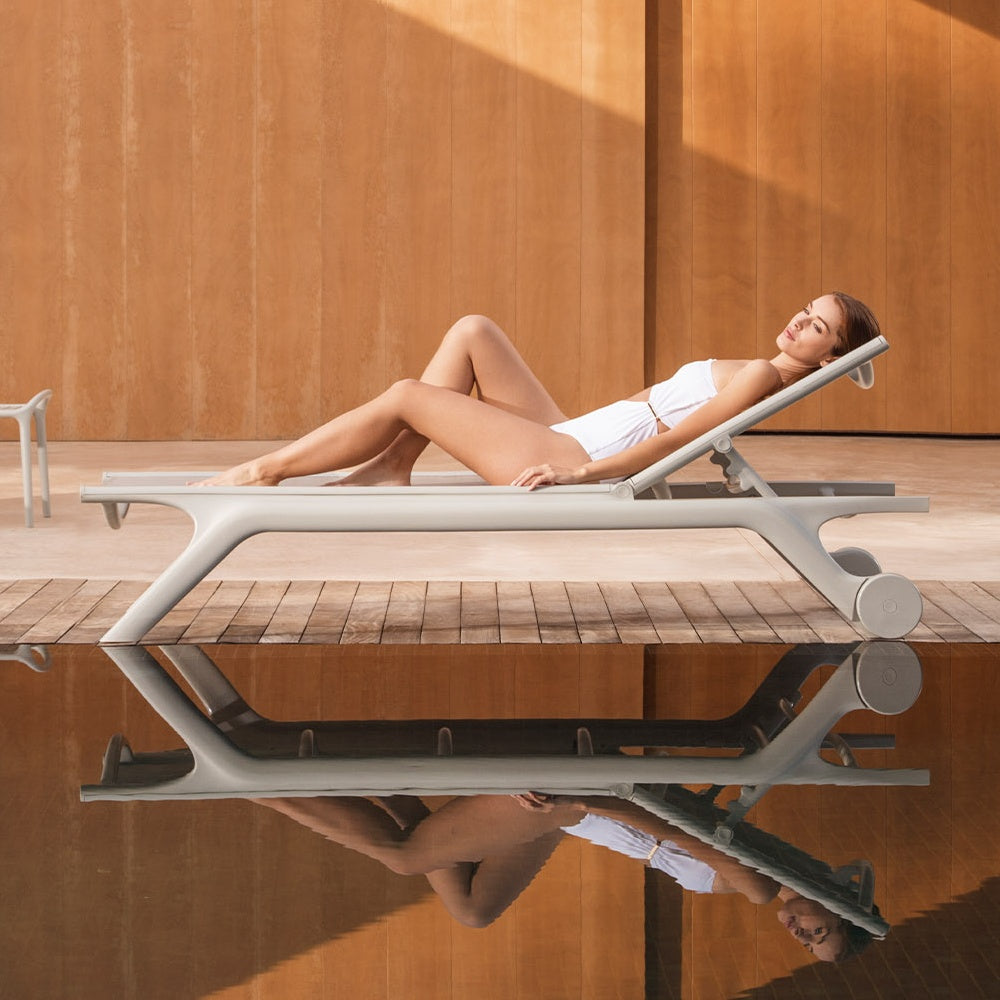 Africa Sun Lounger - Ecru