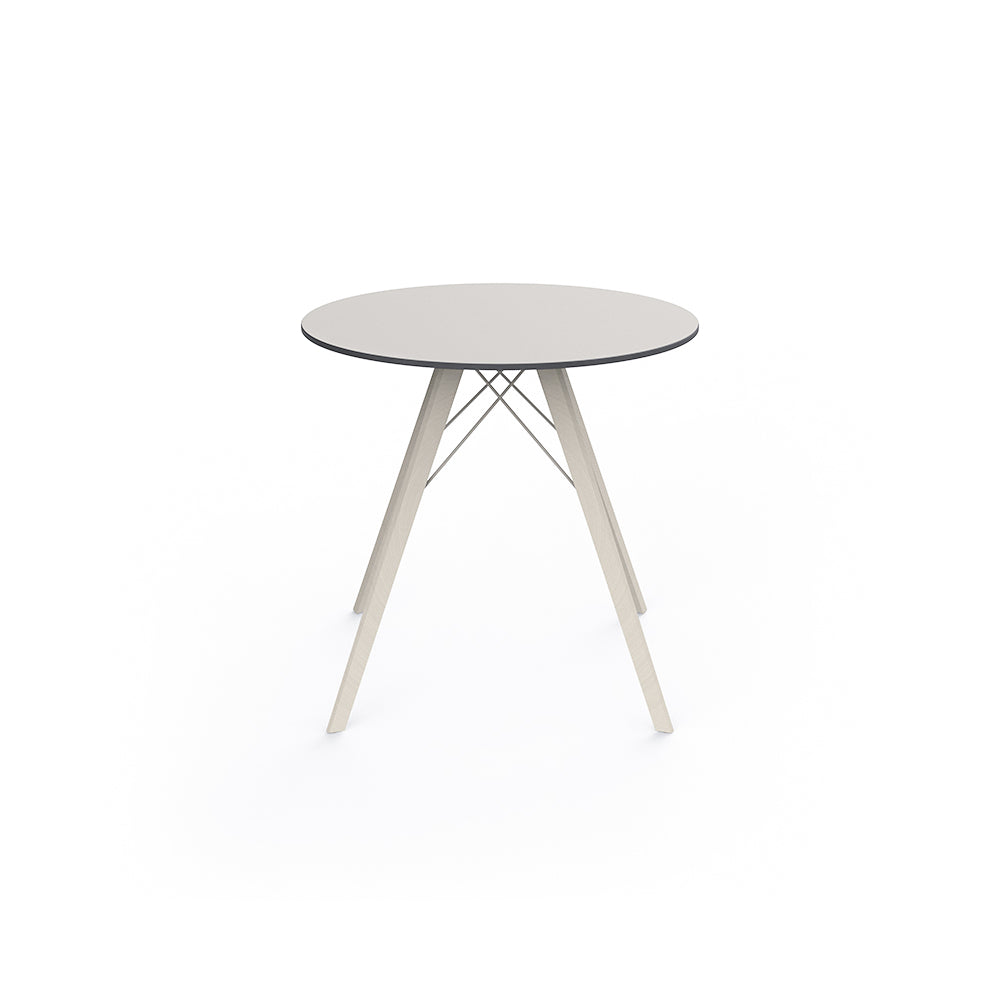 Faz Wood Dining Table, Diam. 80 cm
