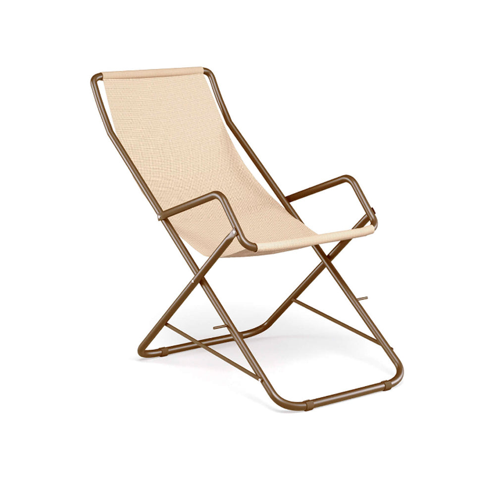 Bahama Deck Chair 58 x 108 x 95 cm - Indian brown|beige