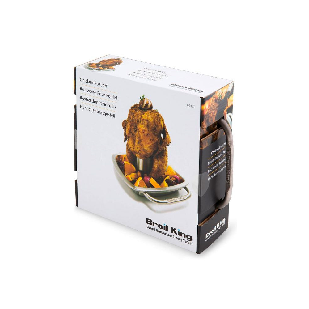 Stainless Steel Chicken Roaster with Pan