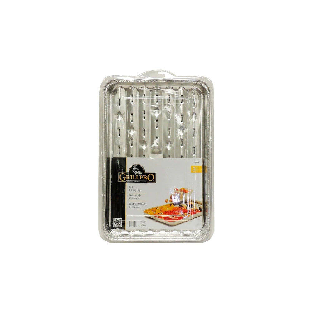 Grill Pro Foil Grilling Trays - 3 Pack