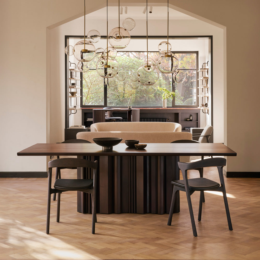 Sequence Dining Table - Mahogany Dark Brown