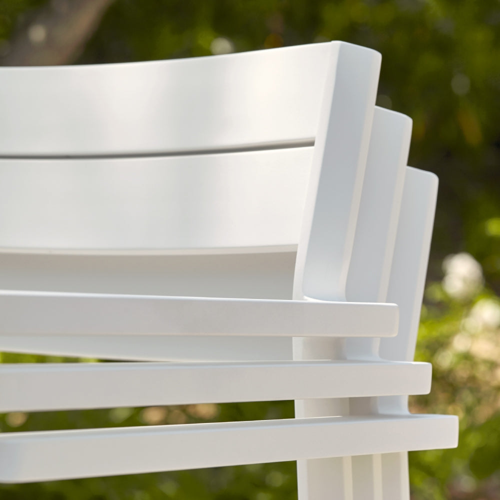Metris Dining Armchair - White