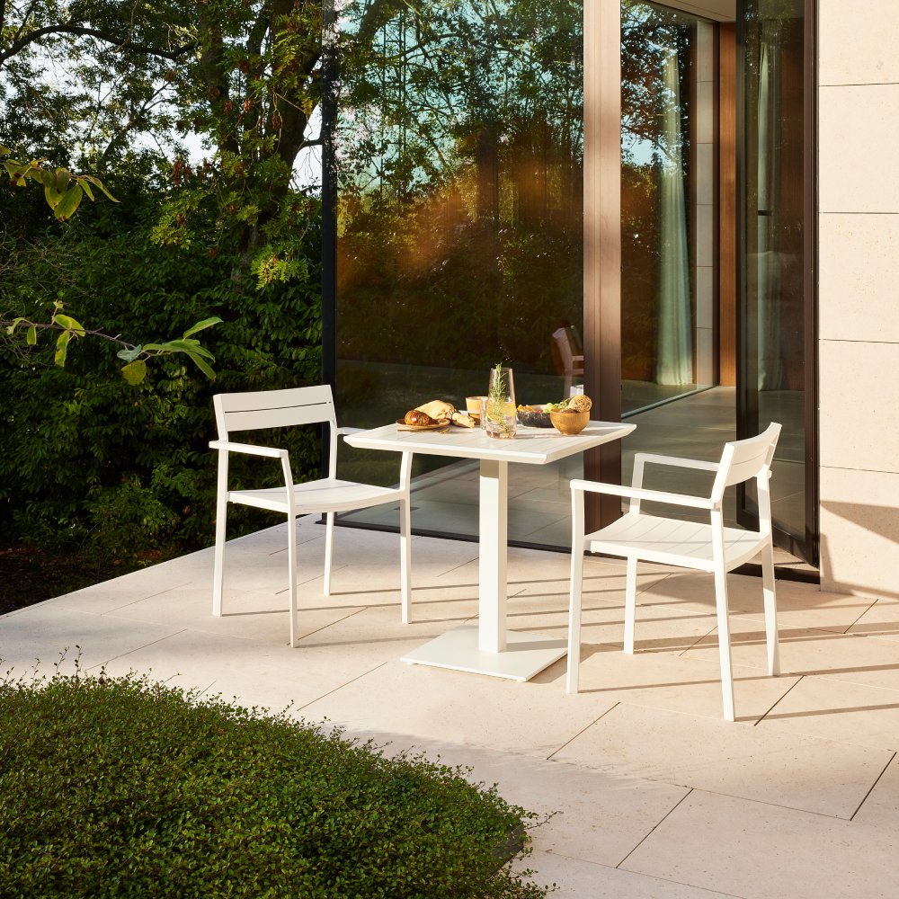 Metris Dining Armchair - White