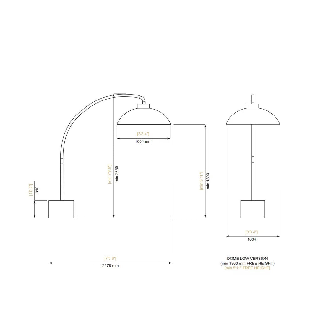 Dome Floorstanding Heater - Midnight