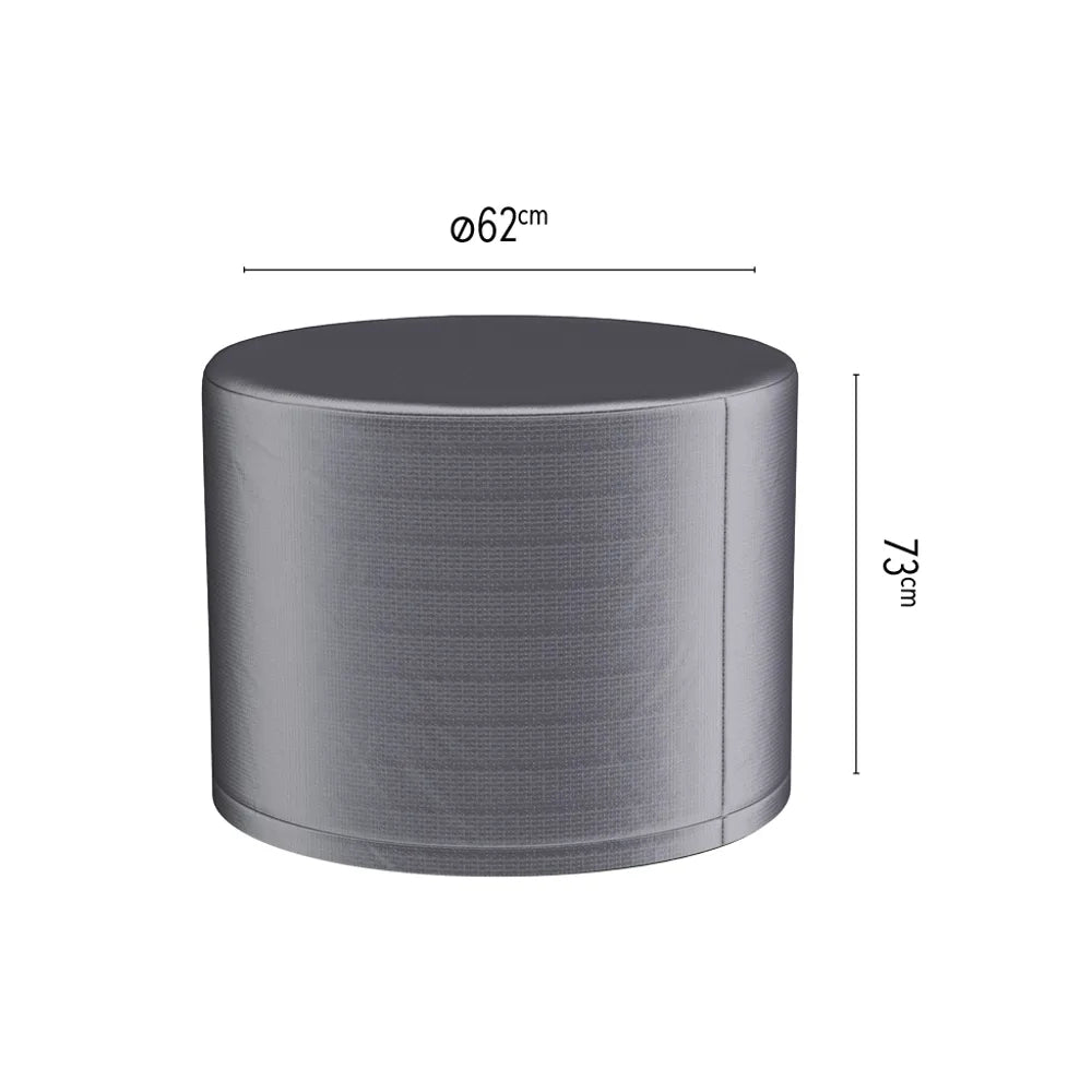Round Lounge Coffee and Fire Table Protective Cover, Diam. 62 cm