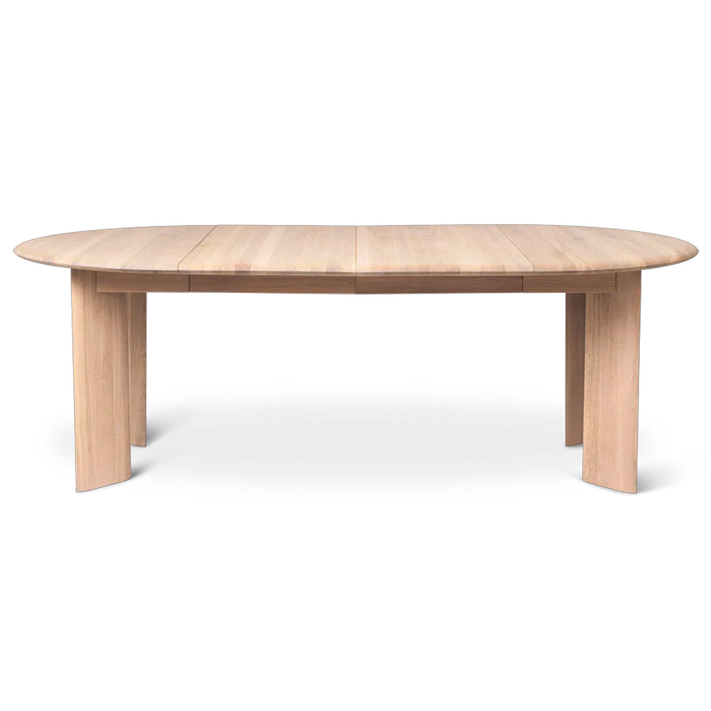 Bevel Table Extendable x2 - White Oiled Oak