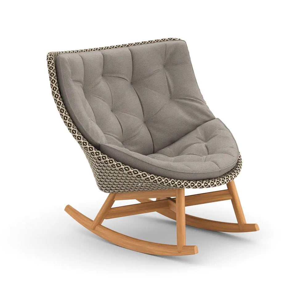 Mbrace Rocking Chair with Teak Base - Pepper
