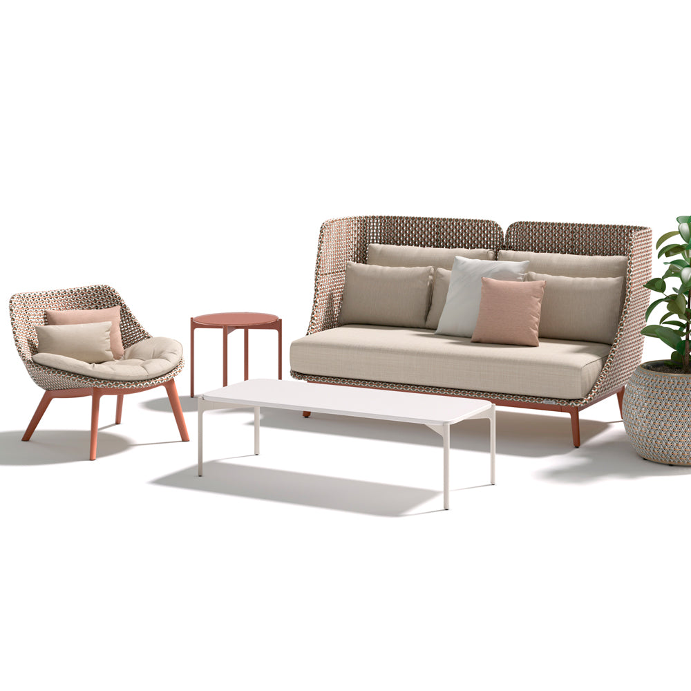 Mbarq 3-Seater High Backrest Sofa - Chestnut
