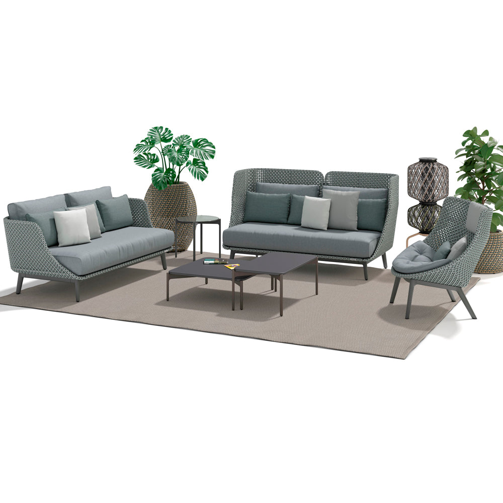 Mbarq 3-Seater High Backrest Sofa - Pepper