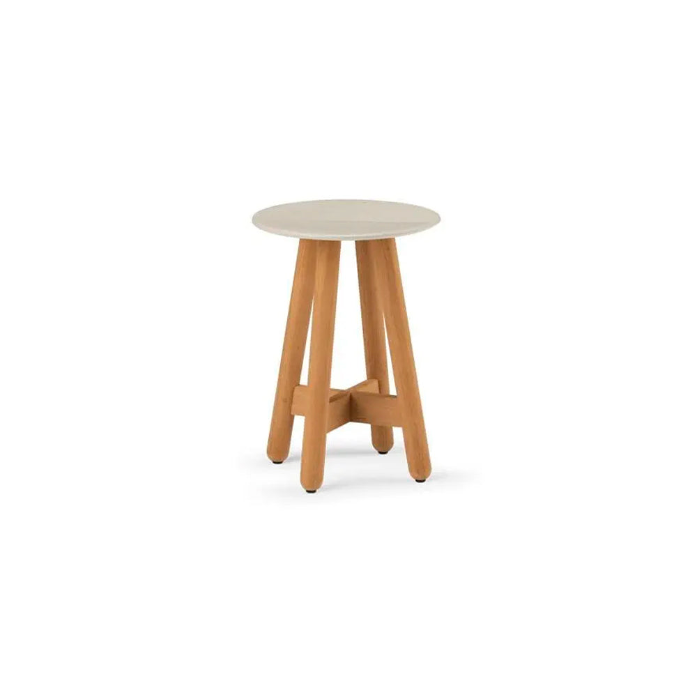 Mbrace Side Table Diam. 50,5 cm - Chalk