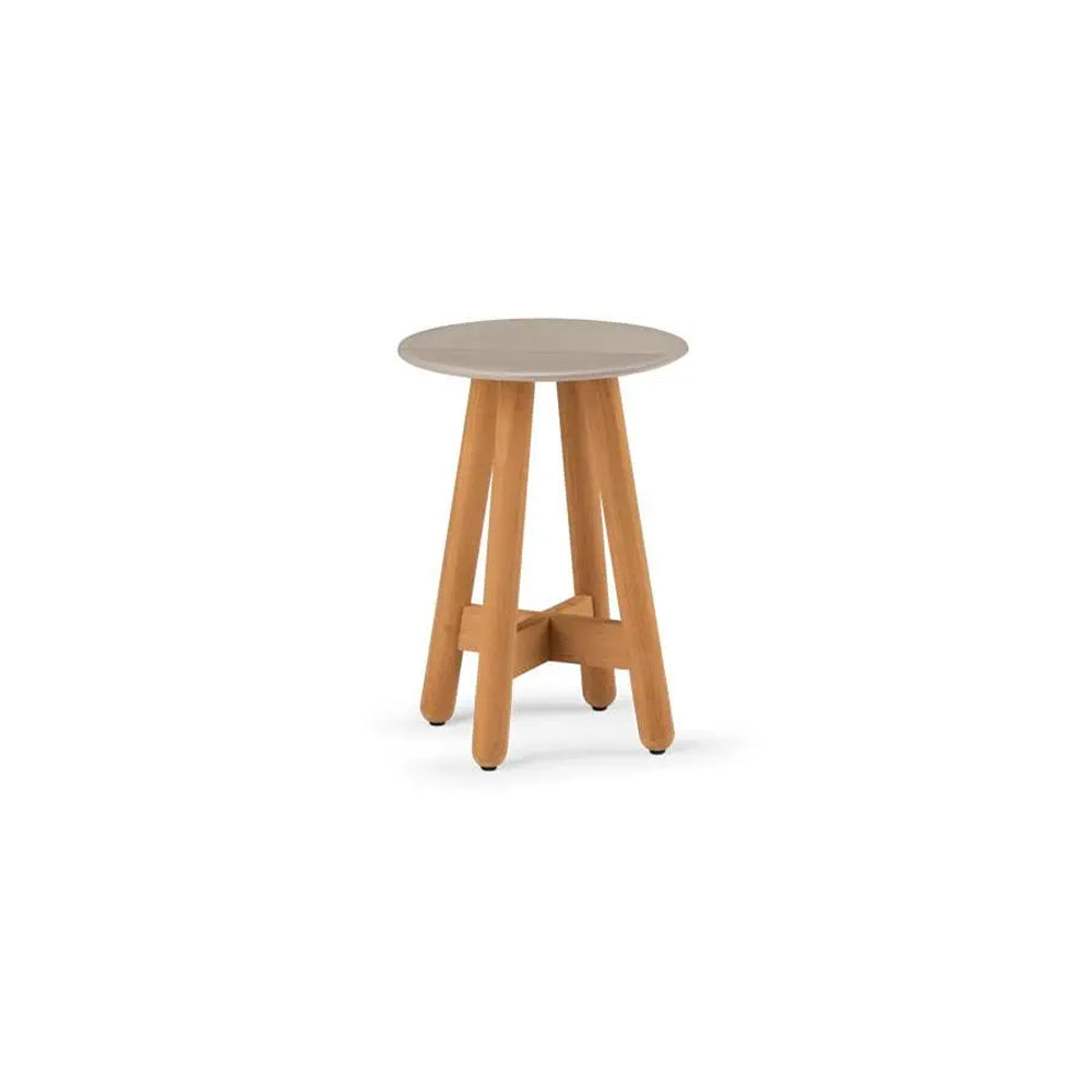 Mbrace Side Table Diam. 50,5 cm - Taupe