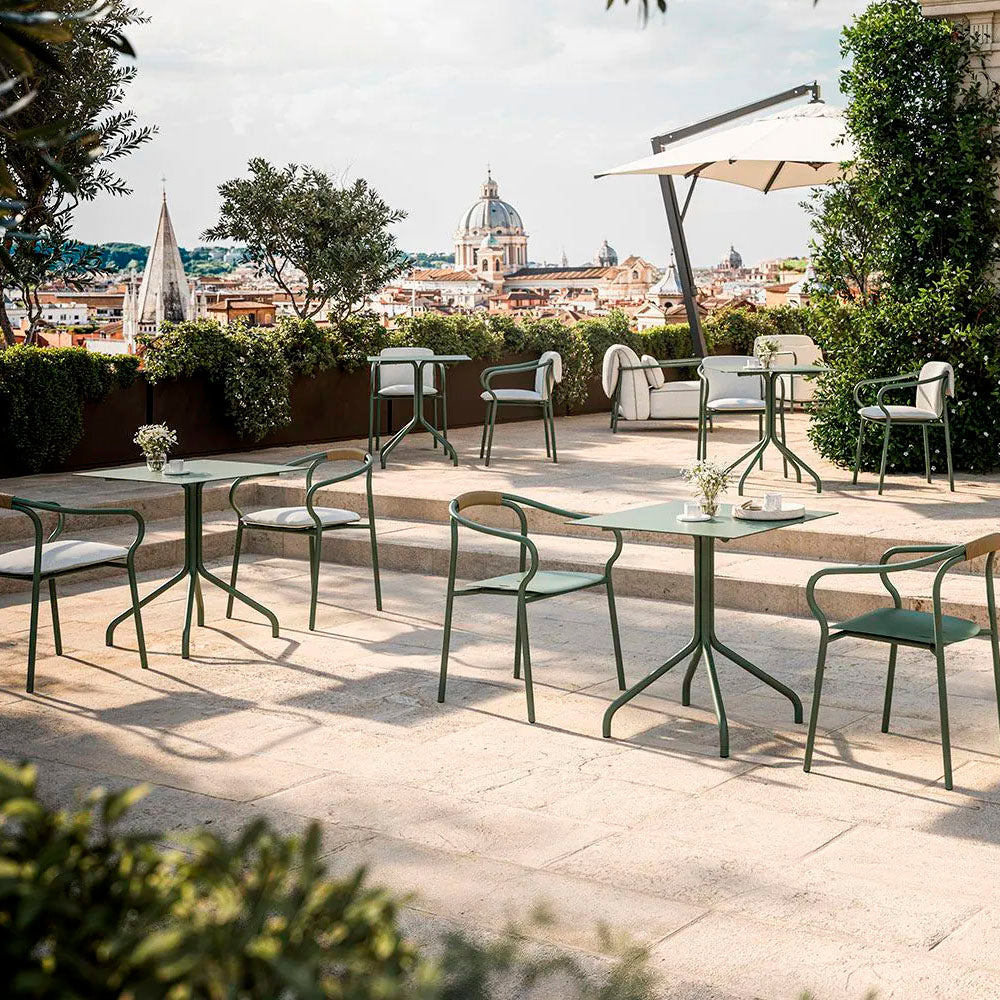 Salò Square Aluminum Table