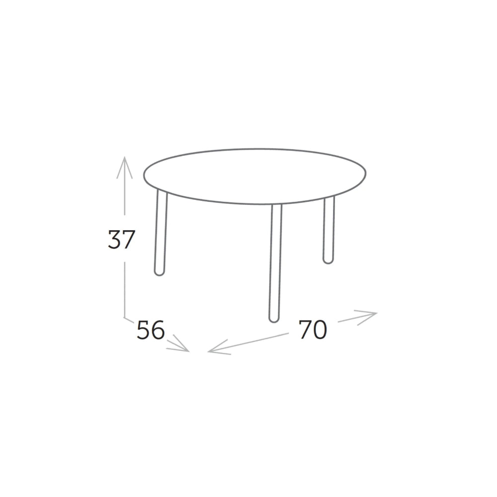 Round Coffee Table - White