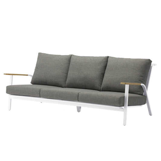 Dandy 3 Seat Sofa - White|Grey