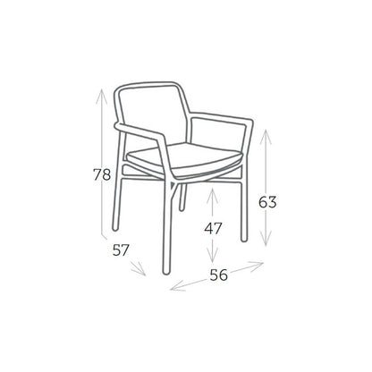 Rio Light Armchair - White