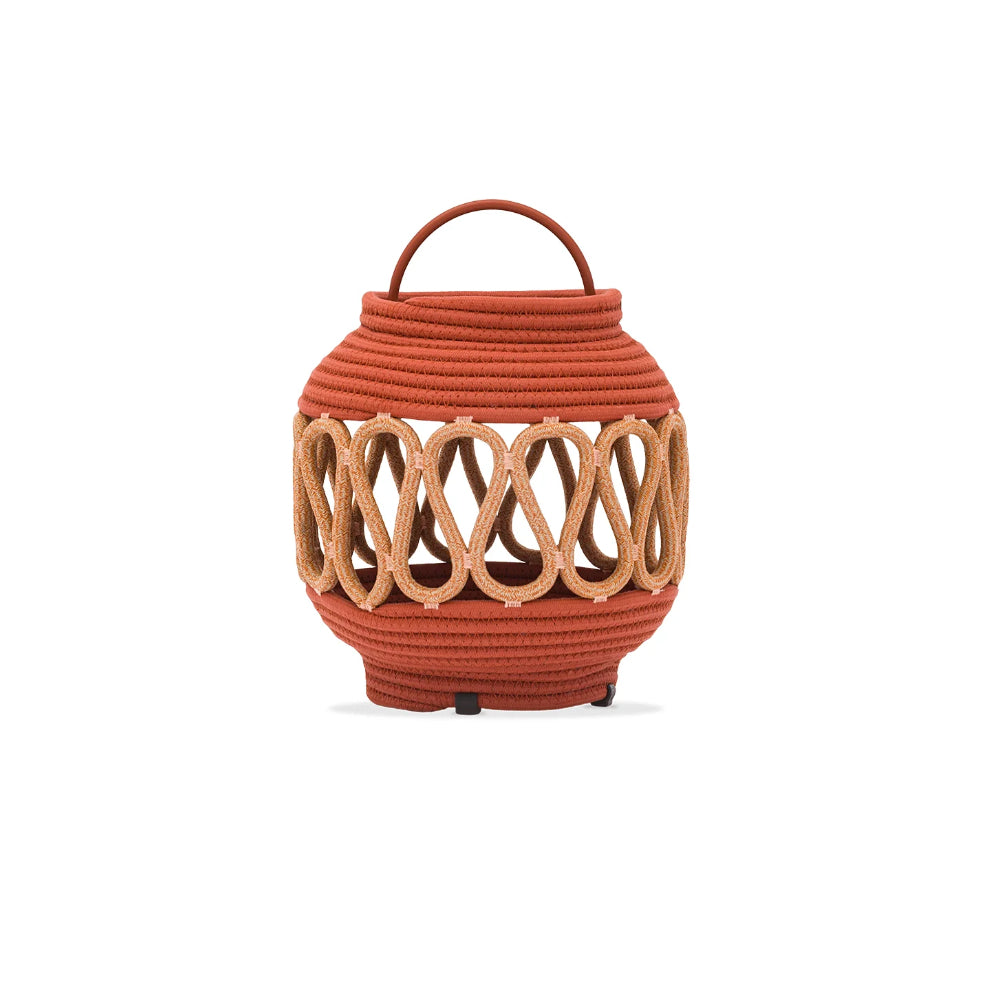 Cord Curved Solar LED Lamp - Terracota