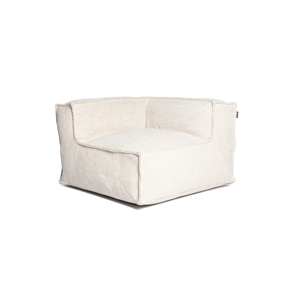 Roolf Living Silky Corner Seat Pouf - Beige