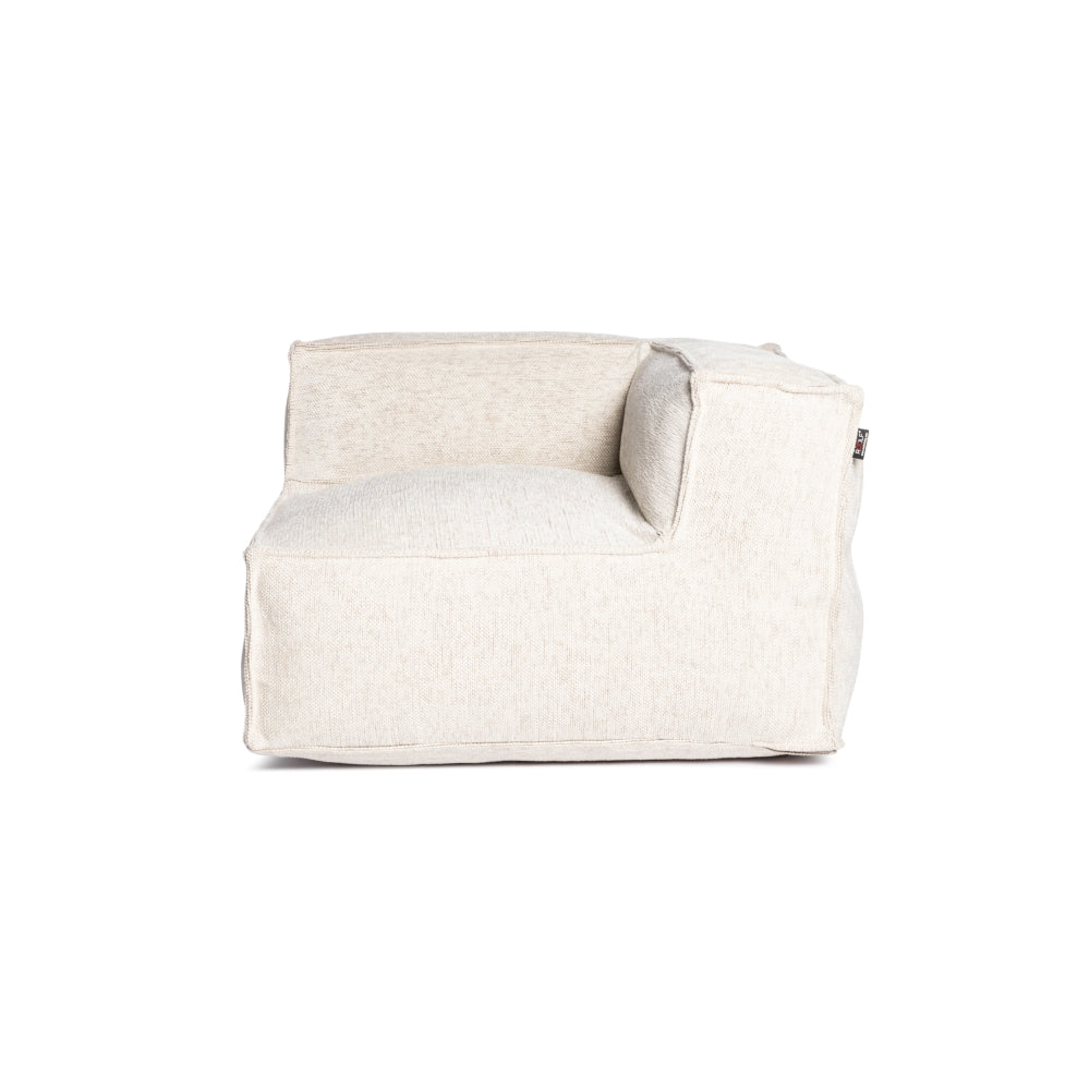 Roolf Living Silky Corner Seat Pouf - Beige