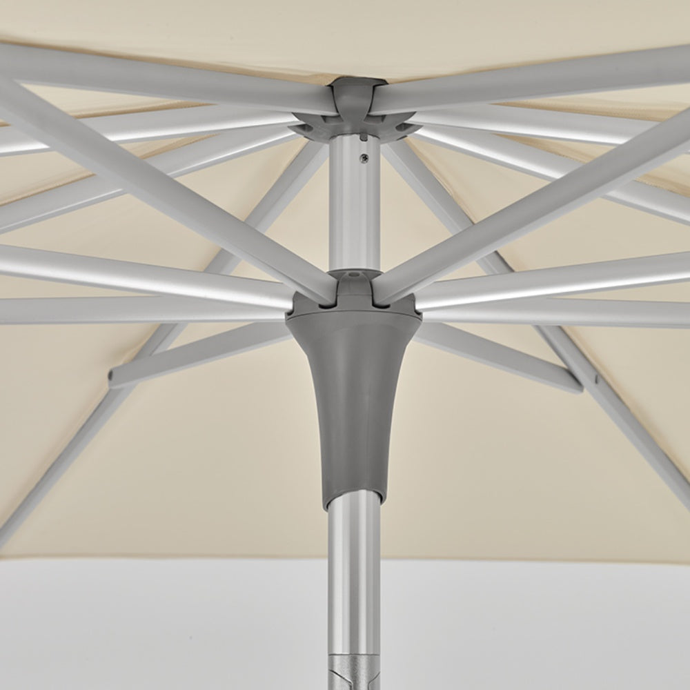 Alu-Smart Easy Parasol diam. 250 cm - Ecru