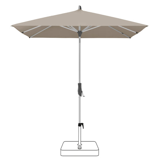 Alu-Twist Parasol 210x150 cm - Ecru