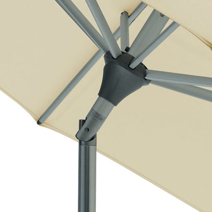 Alu-Twist Parasol 250x200 cm - Chrome