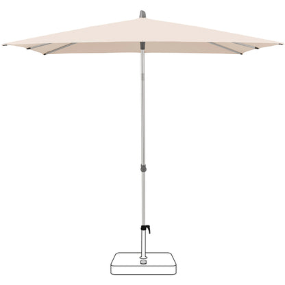 Alu-Smart Parasol 250x200 cm - Champagne