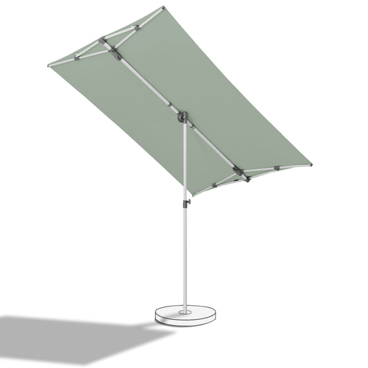 Flex Roof Parasol 210x150 cm - Light grey