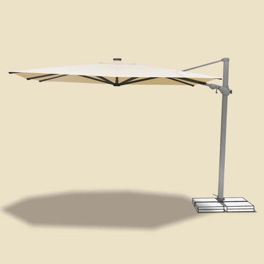 Varioflex Parasol 330x270 cm - Light grey