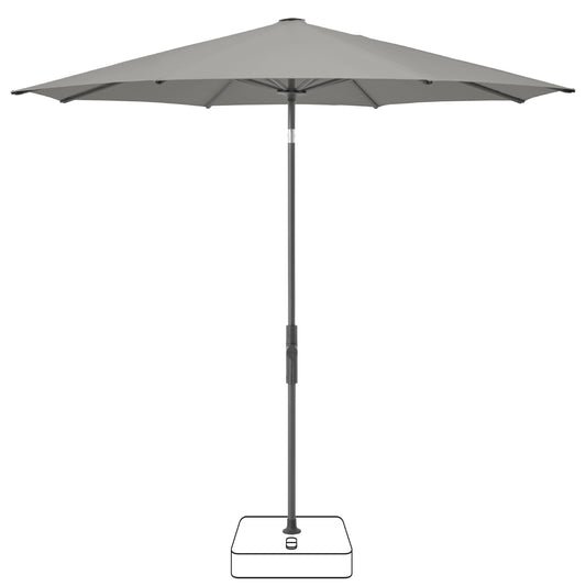 Twist Parasol diam. 300 cm - Smoke