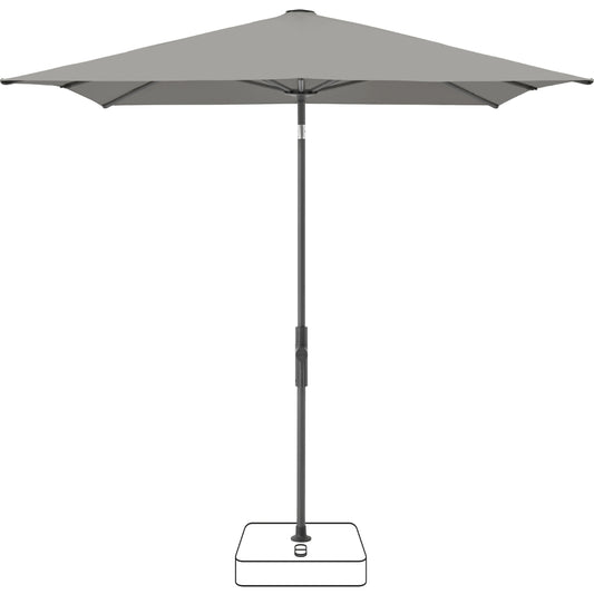 Twist Parasol 240x240 cm - Smoke