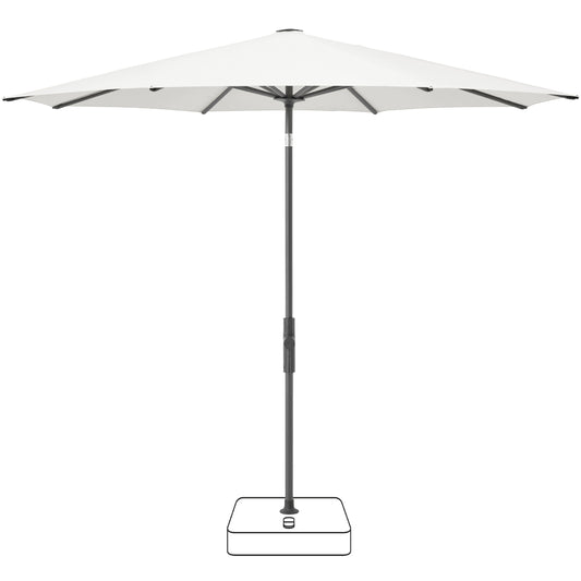 Twist Parasol diam. 300 cm - White