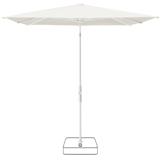 Twist Parasol 240x240 cm - White