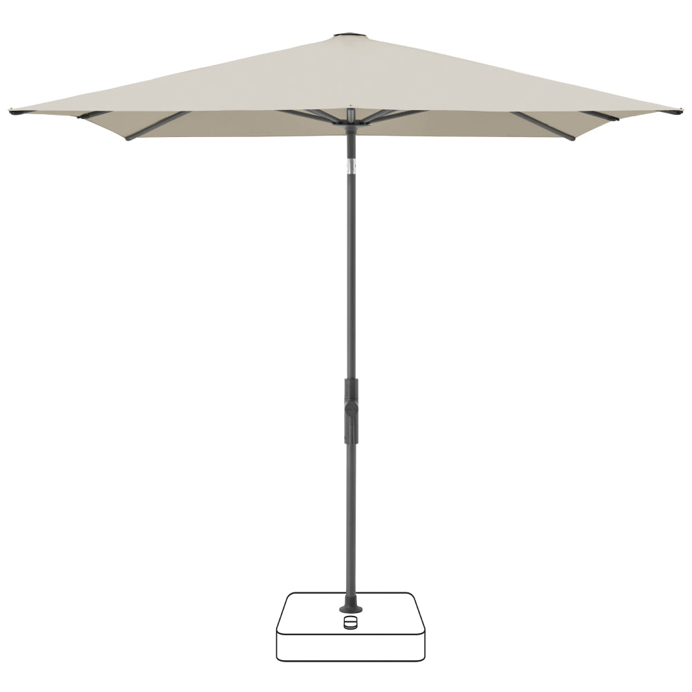 Twist Parasol 240x240 cm - Urban Chrome