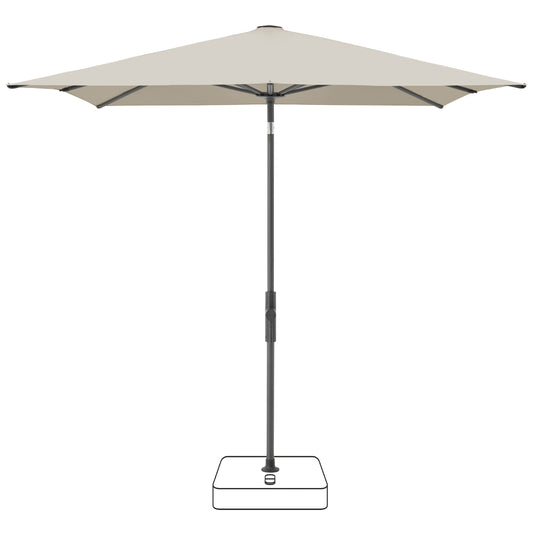 Twist Parasol 240x240 cm - Urban Chrome