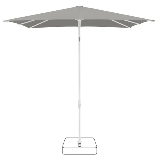 Smart Parasol 200x200 cm - Smoke