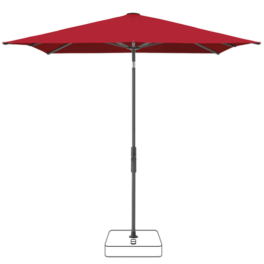 Twist Parasol 240x240 cm - Rubino