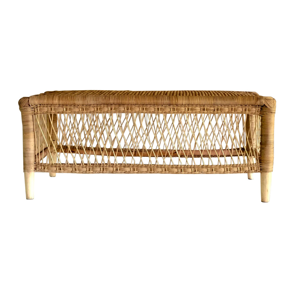 Malawi natural rattan bench 100 x 50 x 40 cm – Alaire Living