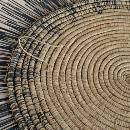 Sun Circles brown Malawi 120 cm diam.